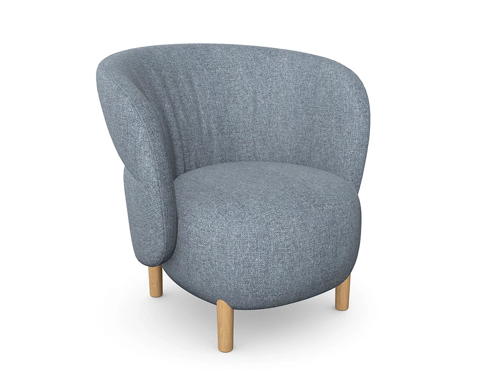 Kori Armchair with Wooden Legs
