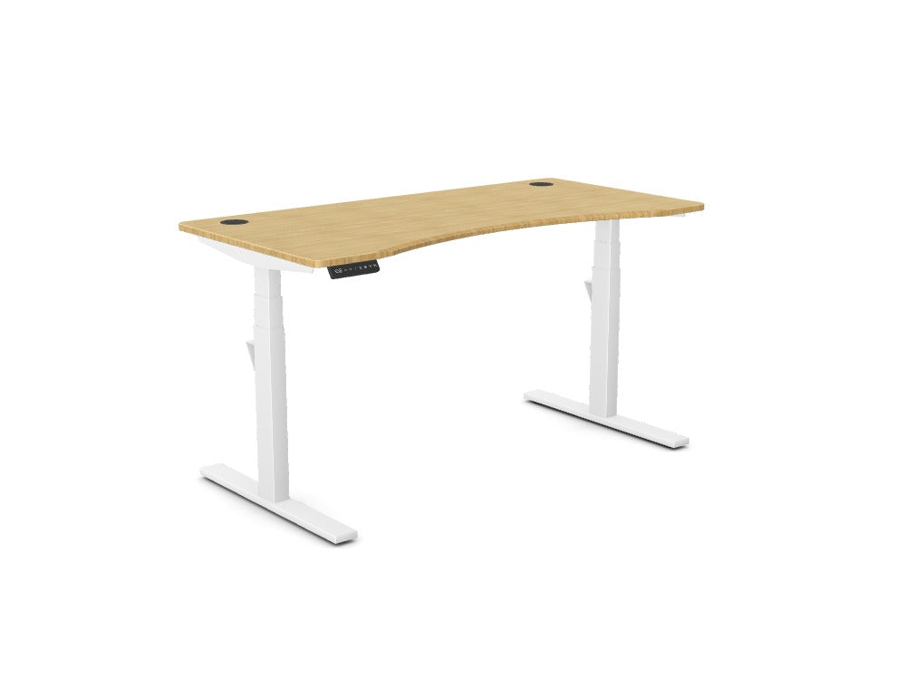 Custom Leap Single Desk Bamboo - Ref: LSR7JP