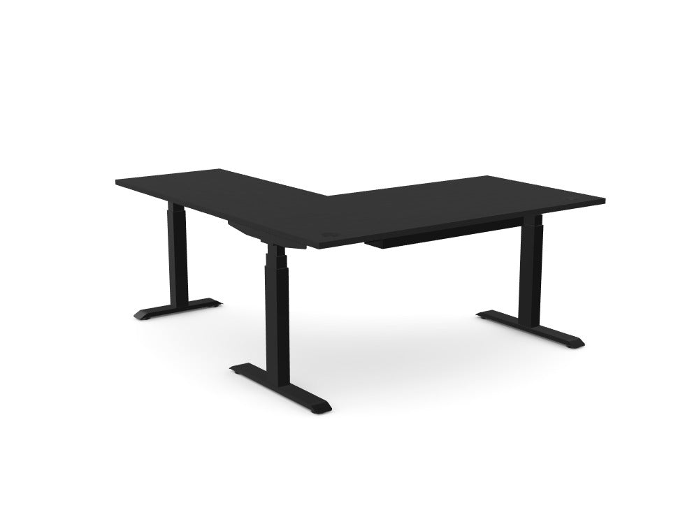 Custom Ws.D Levo Sit-Stand Desk with Return - Ref: 7EMQ2OH