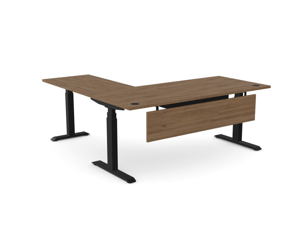 Custom Levo Sit-Stand Desk with Return - Ref: Z5R3FW6