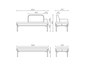 Leaf Pod Upholstered Modular Sofa Dimensions