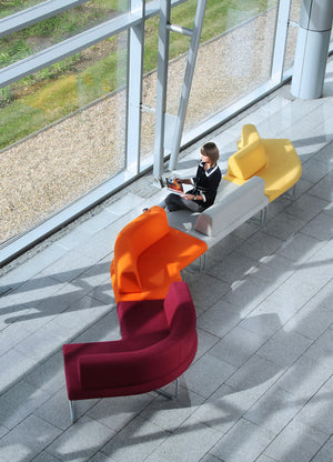 Legvan Upholstered Modular Seating in Reception Setting 3