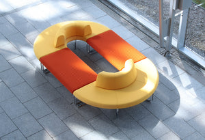 Legvan Upholstered Modular Seating in Reception Setting 5