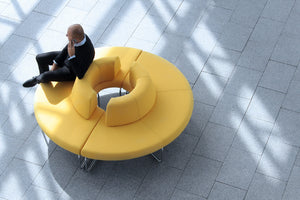 Legvan Upholstered Modular Seating in Reception Setting