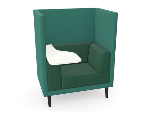 Lenny Single-Seater High-Back Chair with Table