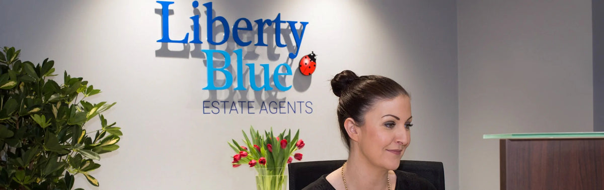 Liberty Blue Office Reception Area Counter