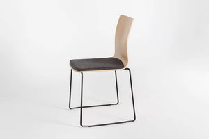 Linar Plus Wooden Chair With Cushion  Cross Base 14