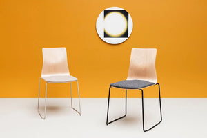 Linar Plus Wooden Chair With Cushion  Cross Base 2