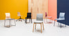 Linar Plus Wooden Chair With Cushion  Cross Base 3
