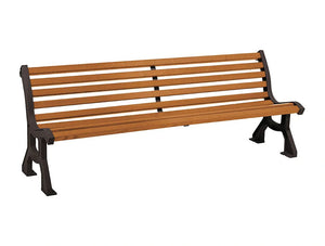 Lublin Outdoor Bench with 10 Rain Forest Slats