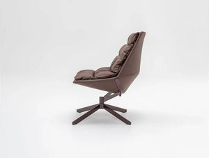 Mdd Fat Frank Lounge Chair On Four Spoke Swivel Base 4