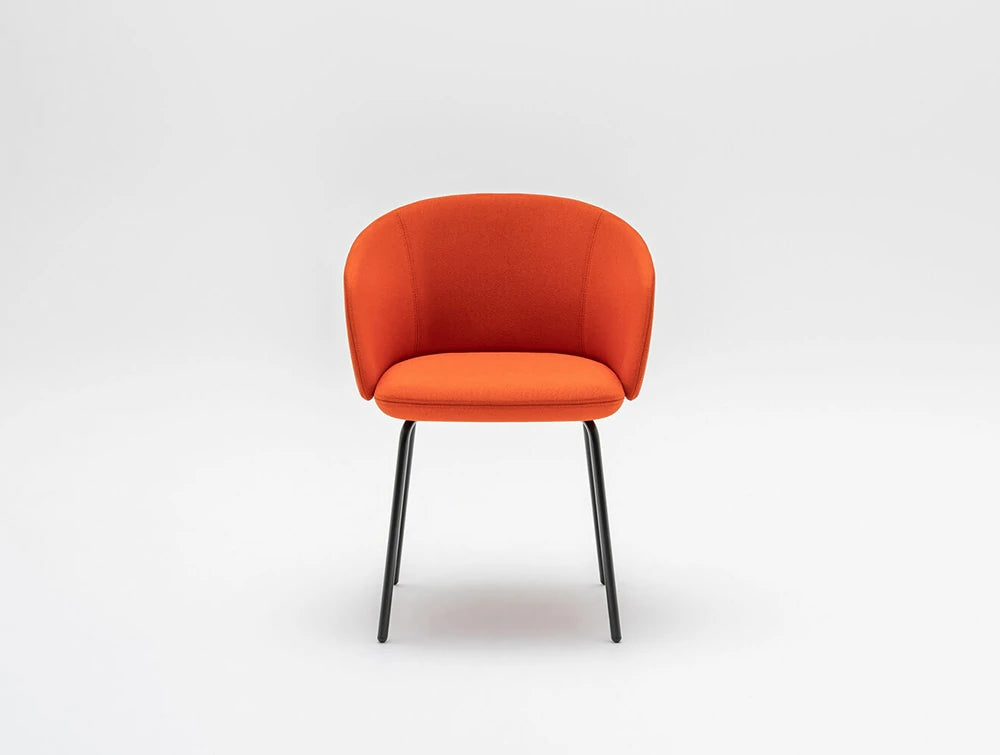 Mdd Grace Chair On Four Spoke Base With Castors 4