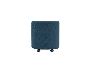 Mdd Mix Round Geometric Pouffe With Castors