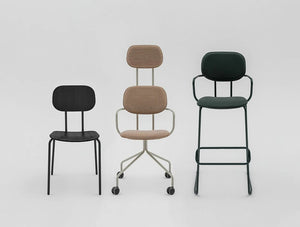 Mdd New School Chair With Headrest On Four Spoke Base 3