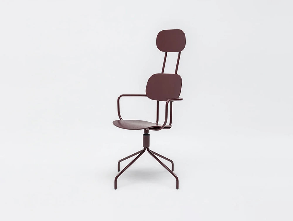 Mdd New School Chair With Headrest On Four Spoke Base 7