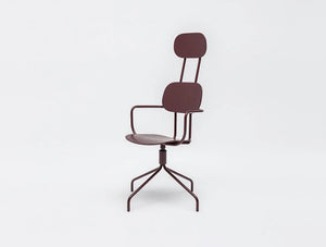 Mdd New School Chair With Headrest On Four Spoke Base 7