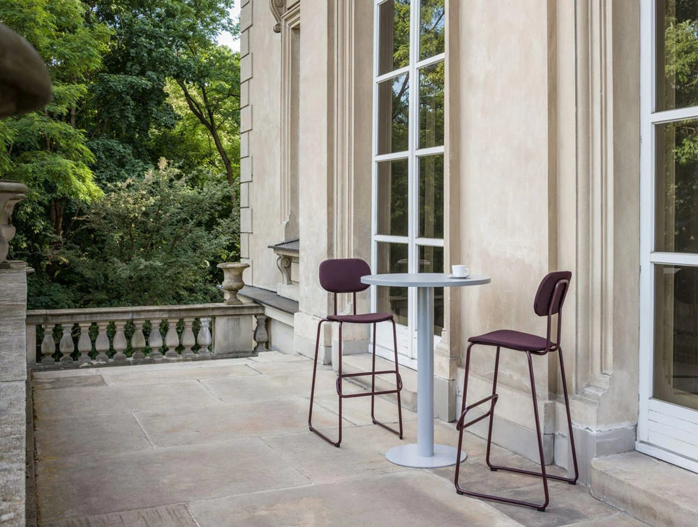 MDD New School High Sled Chair in Purple Finish for Exteriors