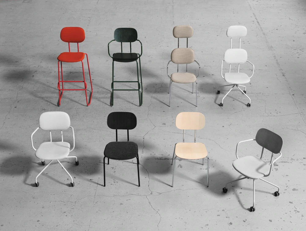 MDD New School Modular Seating Range with Castor Wheels and metal Frame