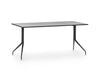 Mara Argo Fixed Rectangular Table in Double Conical Steel Leg