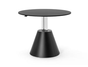 Mara Follow Meeting Cone Sit Stand Table With Conical Base And Round Top 3