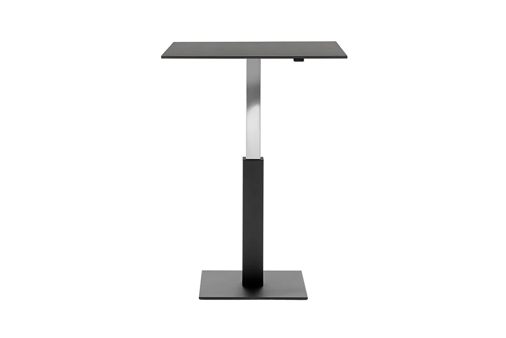 Mara Follow Square Adjustable Table 299Kq Black Top Black Frame 1000Mm