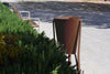 Minsk Outdoor Waste Bin with Bench in Outdoor Setting 2