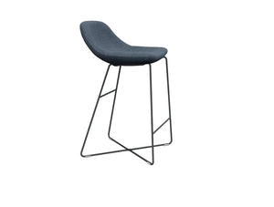 Mishell Low Stool Soft Seating with Cross Base