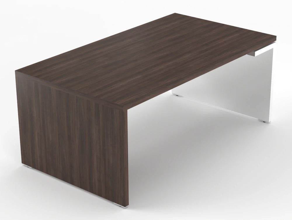 Mito Executive Desk Robinia Top White Gloss Body 1800Mm Right
