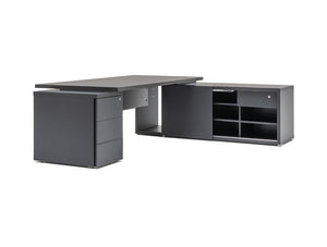 Mito Fenix Wooden Executive Desk with Side Storage