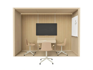 Mutedesign Omniroom Meet 3 Person Open Meeting Pod 3X1 P3 V1 O