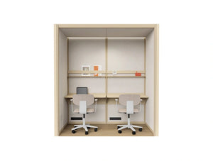 Mutedesign Omniroom Work 2 Person Open Working Pod 2X1 P2 V1 O