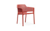 Nardi Net Stackable Monobloc Armchair - Coral