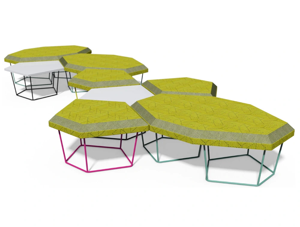 Nest Soft Seating With Power Hub And Graphical Pattern Finish