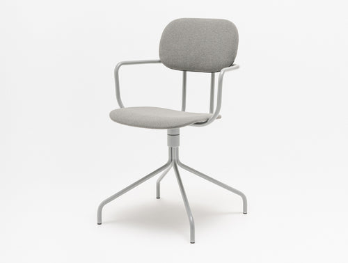 New School Chair Low Back with Arms and 4 Spoke Base