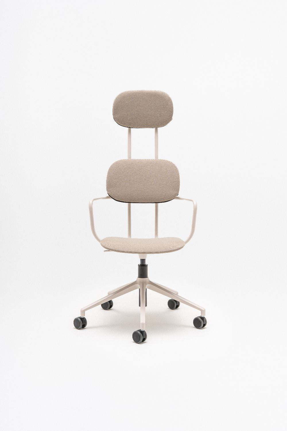 New School High Back Chair on 5 Star Base with Castors 4