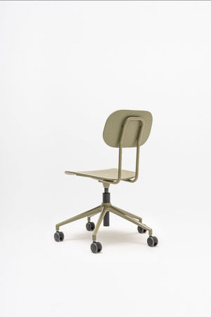 New School Low Back Chair on 5 Star Base with Castors 3
