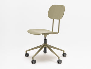 New School Low Back Chair on 5 Star Base with Castors