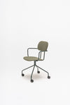 New School Low Back Chair with 4 Star Base on Castors