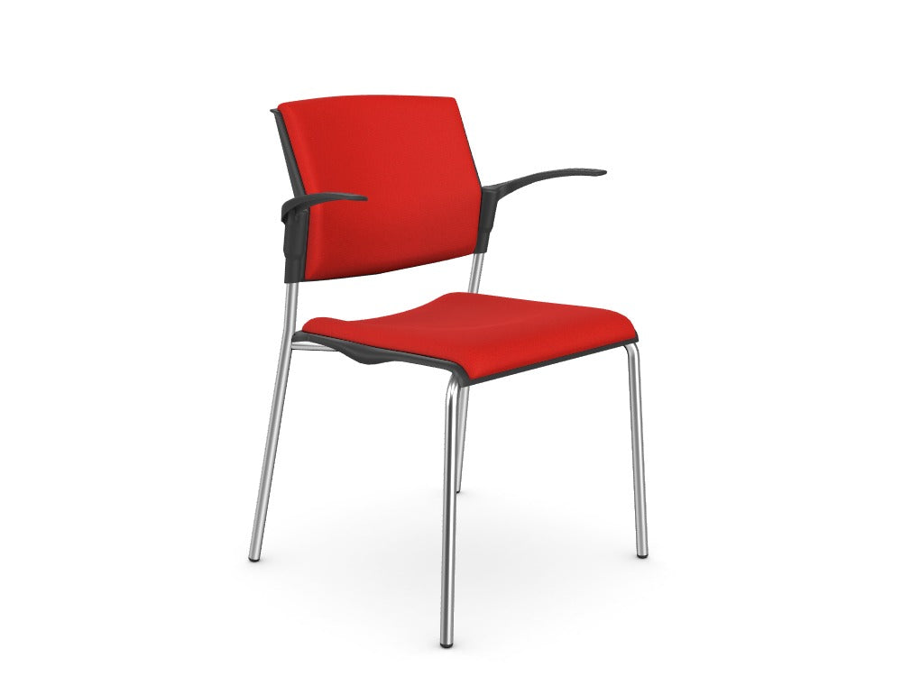 Custom OM Stackable Meeting/Conference Chair with Arms [C.D] - Ref: ZJRYJ5