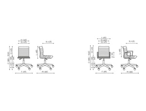 Orte Meeting Room Office Chair Dimensions