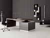 Ostin Executive Office Brown Desk With Drawers