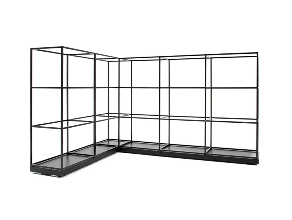 Palisades Zoning Metal Grid Room Dividers With Base