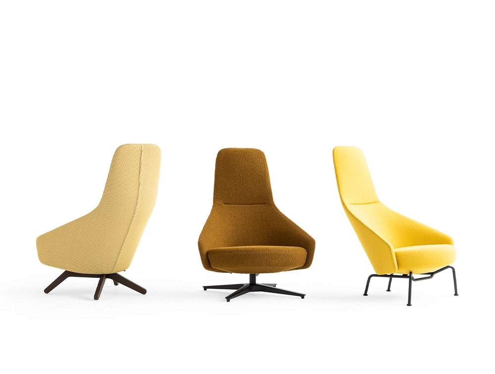 Palo Lounge Armchair with Wooden Legs 11