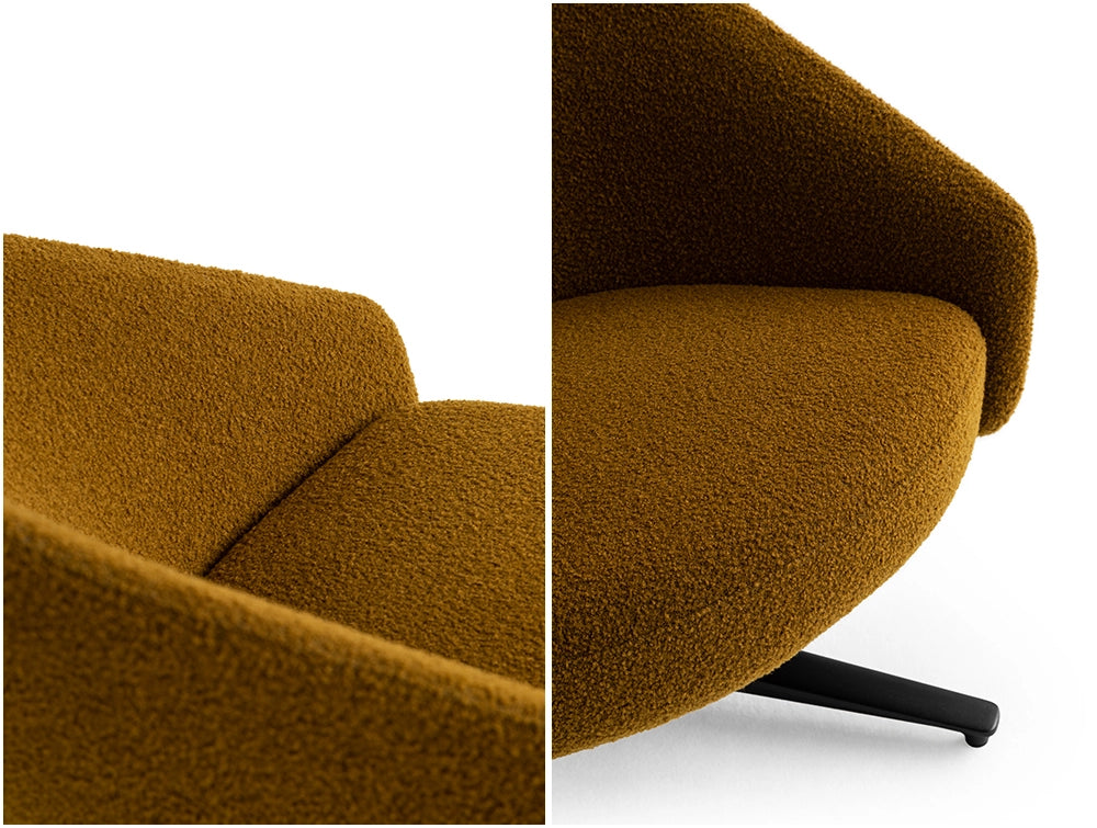 Palo Lounge Armchair with Wooden Legs 13