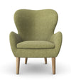 Pause Lounge Armchair With Wooden Frame 5