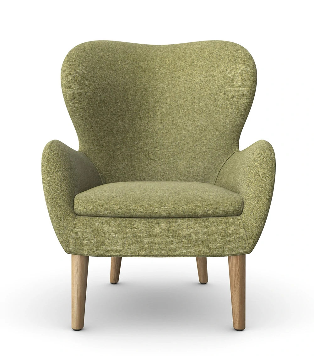 Pause Lounge Armchair With Wooden Frame 5
