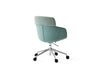 Paxt Aluminium Tub Chair in 5 Star Base with Castors 3