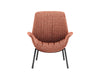 Pedrali Ila Lounge Armchair With Four Legs In Steel Tube Frame 6