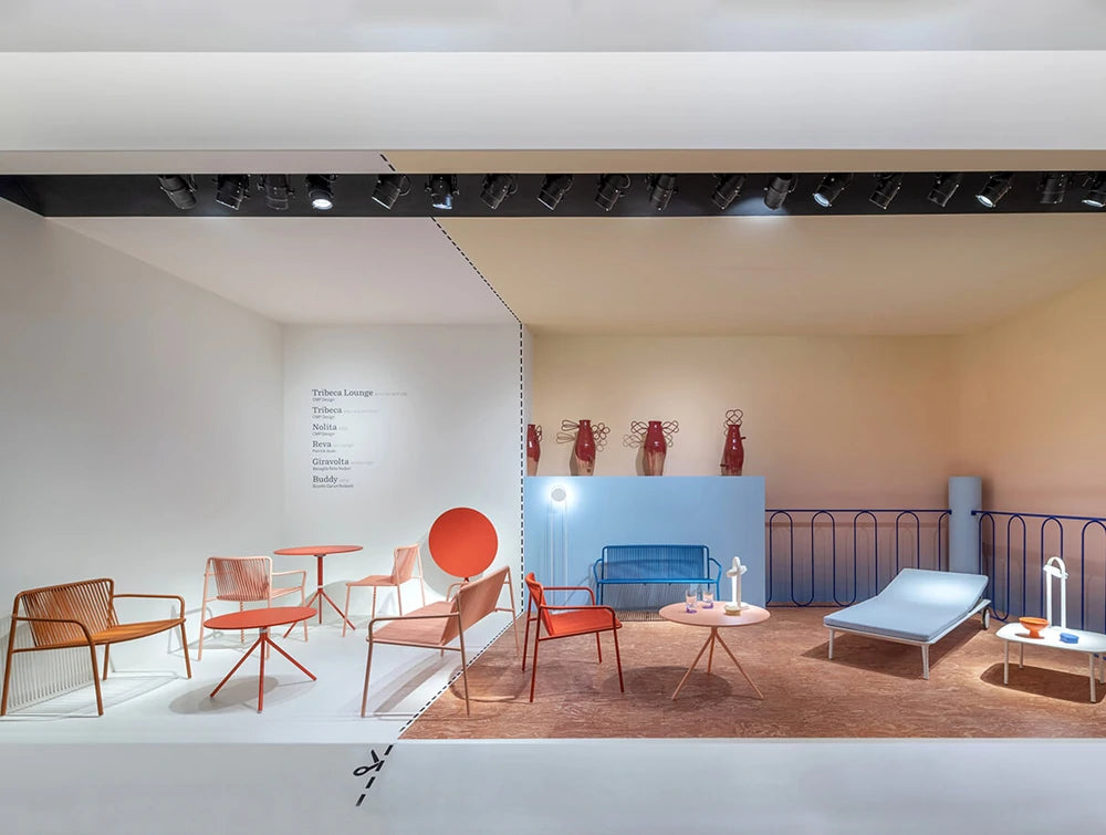 Pedrali Tribeca Two Seater Steel And Pvc Sofa 9 In Lounge Or Cafeteria Area