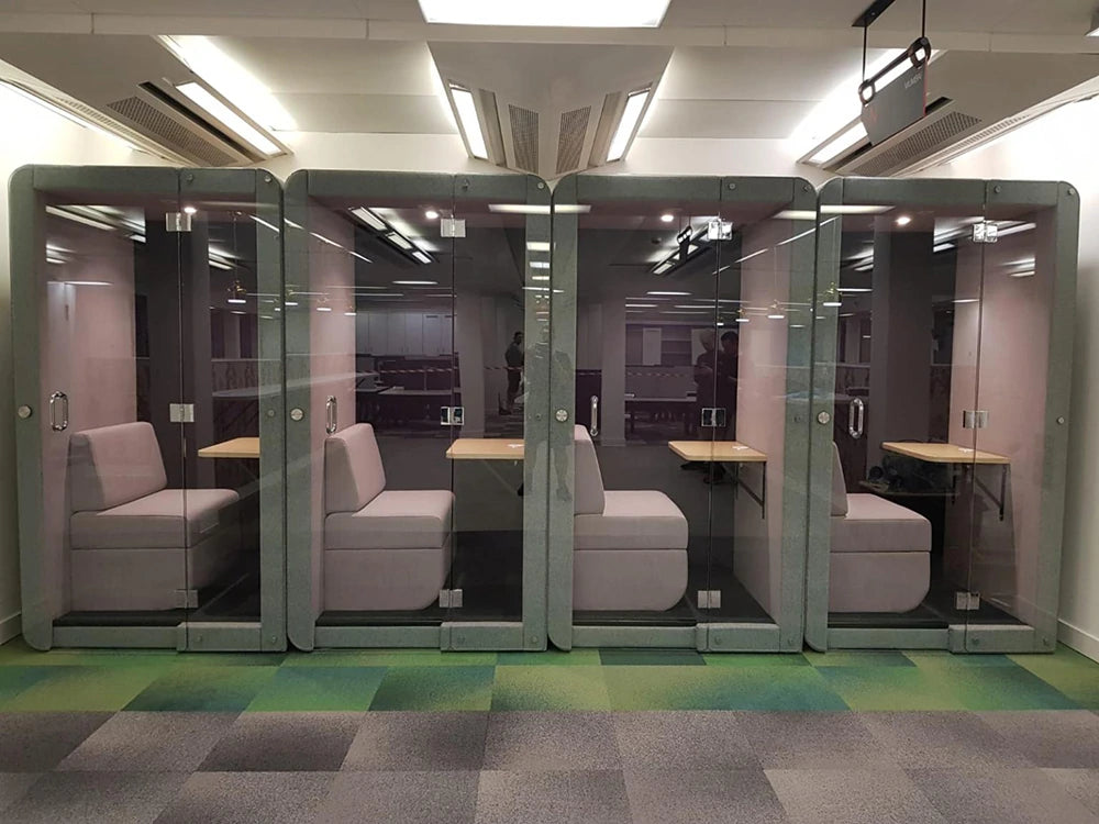 Penelope Small Workbooth Pod 1200mm in Green Finish